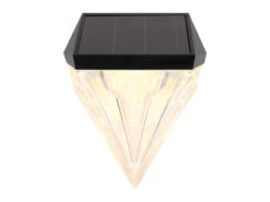 Globo Solarleuchten 2er Set Wandleuchten, Diamant-Design, H.12cm -Bestes Beleuchtungs Geschäft solarleuchten 2er set wandleuchten diamant design 1 9