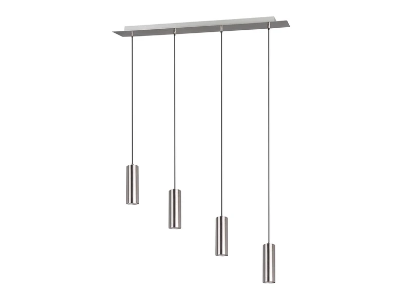 MeineWunschleuchte Spot Balkenpendel Aus Silber Mattem Metall Mit 4 Dimmbaren LEDs 4 MeineWunschleuchte Spot Balkenpendel Aus Silber Mattem Metall Mit 4 Dimmbaren LEDs – Bild 2