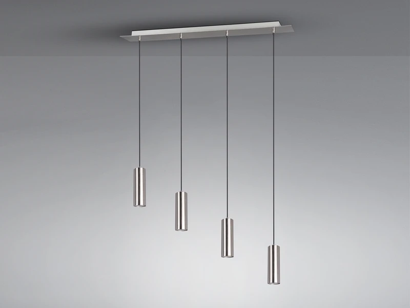 MeineWunschleuchte Spot Balkenpendel Aus Silber Mattem Metall Mit 4 Dimmbaren LEDs 5 MeineWunschleuchte Spot Balkenpendel Aus Silber Mattem Metall Mit 4 Dimmbaren LEDs – Bild 3