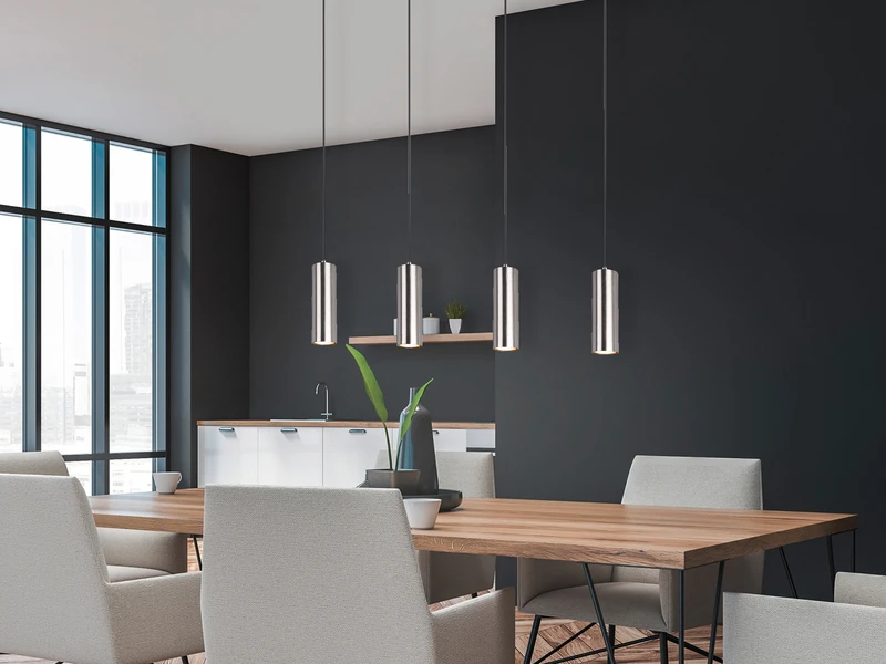 MeineWunschleuchte Spot Balkenpendel Aus Silber Mattem Metall Mit 4 Dimmbaren LEDs 3 MeineWunschleuchte Spot Balkenpendel Aus Silber Mattem Metall Mit 4 Dimmbaren LEDs