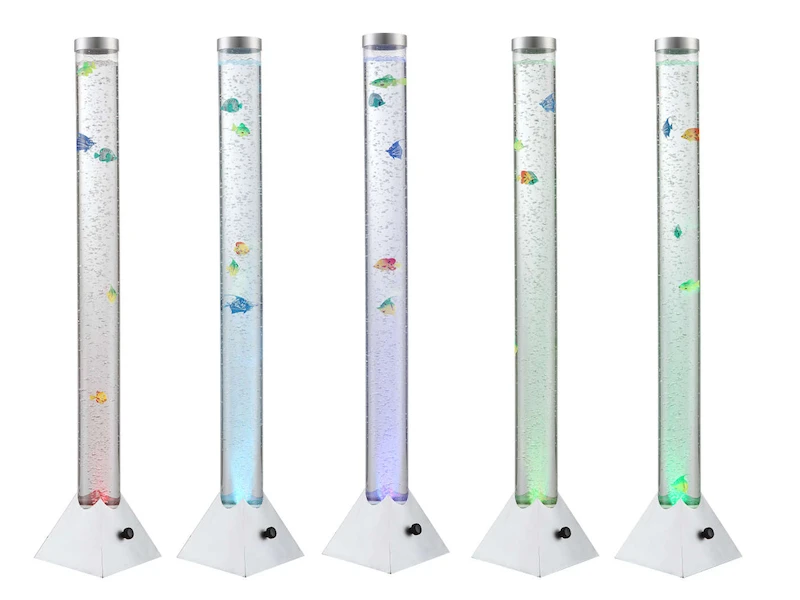 Globo Sprudelnde Farbwechsel LED Lichtsäule MENDOZA Innen Wassersäule Mit Deko Fischen 5 Globo Sprudelnde Farbwechsel LED Lichtsäule MENDOZA Innen Wassersäule Mit Deko Fischen – Bild 3