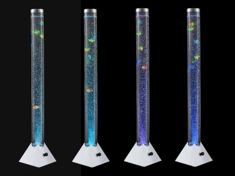 Globo Sprudelnde Farbwechsel LED Lichtsäule MENDOZA Innen Wassersäule Mit Deko Fischen 6 Globo Sprudelnde Farbwechsel LED Lichtsäule MENDOZA Innen Wassersäule Mit Deko Fischen – Bild 4