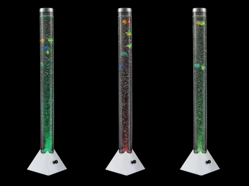 Globo Sprudelnde Farbwechsel LED Lichtsäule MENDOZA Innen Wassersäule Mit Deko Fischen 7 Globo Sprudelnde Farbwechsel LED Lichtsäule MENDOZA Innen Wassersäule Mit Deko Fischen – Bild 5