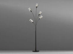 Fischer & Honsel Stehlampe ISKA 5flammig Schwarz Mit Rauchglas - Höhe 171,5cm 10 Fischer & Honsel Stehlampe ISKA 5flammig Schwarz Mit Rauchglas - Höhe 171,5cm -Bestes Beleuchtungs Geschäft stehlampe iska 5flammig schwarz mit rauchglas hoeh 2