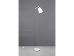 Reality Leuchten Stehleuchte BUDDY Spot Schwenkbar, Aus Metall & Stoffschirm In Weiß, Höhe 148cm -Bestes Beleuchtungs Geschäft stehleuchte buddy spot schwenkbar aus metall stoff 4