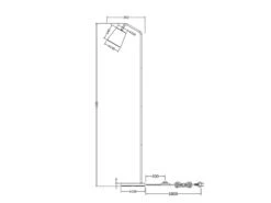 Reality Leuchten Stehleuchte BUDDY Spot Schwenkbar, Aus Metall & Stoffschirm In Weiß, Höhe 148cm -Bestes Beleuchtungs Geschäft stehleuchte buddy spot schwenkbar aus metall stoff 7