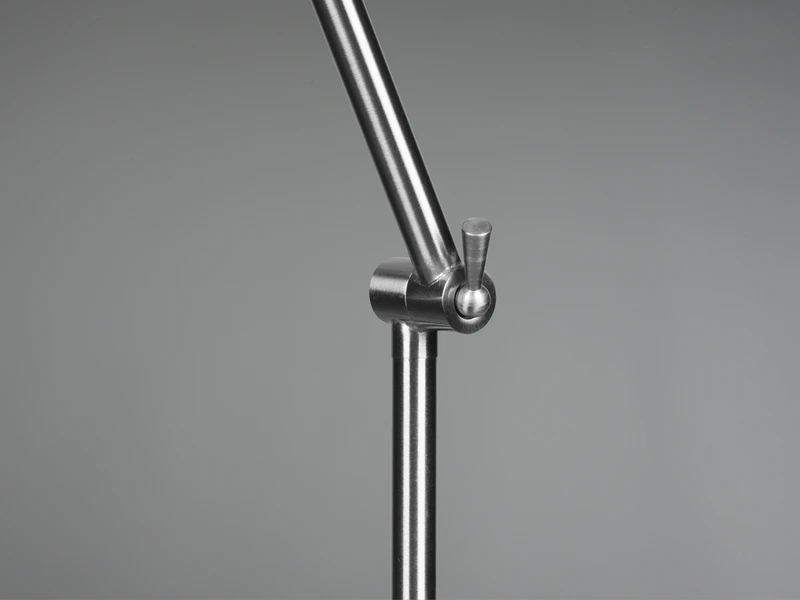 Reality Leuchten Stehleuchte ENZO Mit Gelenk & Fußschalter In Silber - Höhe 150cm 8 Reality Leuchten Stehleuchte ENZO Mit Gelenk & Fußschalter In Silber - Höhe 150cm – Bild 6