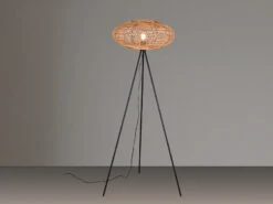 Trio Leuchten Stehleuchte HEDDA Dreibein Mit Korbgeflecht Aus Sisal, Höhe 150cm -Bestes Beleuchtungs Geschäft stehleuchte hedda dreibein mit korbgeflecht aus si 2