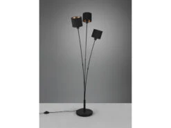 Reality Leuchten Stehleuchte TOMMY 3 Flammig Metall, Stoffschirm Schwarz Gold, Höhe 150cm 14 Reality Leuchten Stehleuchte TOMMY 3 Flammig Metall, Stoffschirm Schwarz Gold, Höhe 150cm -Bestes Beleuchtungs Geschäft stehleuchte tommy 3 flammig metall stoffschirm sch 4