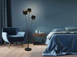 Reality Leuchten Stehleuchte TOMMY 3 Flammig Metall, Stoffschirm Schwarz Gold, Höhe 150cm 16 Reality Leuchten Stehleuchte TOMMY 3 Flammig Metall, Stoffschirm Schwarz Gold, Höhe 150cm -Bestes Beleuchtungs Geschäft stehleuchte tommy 3 flammig metall stoffschirm sch 6