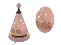 Niermann Tischlampe Kinderzimmer Carrousel Projiziert Süsse Herzen Ins Kinderzimmer -Bestes Beleuchtungs Geschäft tischlampe kinderzimmer carrousel projiziert suess 1