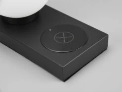 Reality Leuchten Tischleuchte CHLOE Schwarz Induktive Ladestation & Touch Glasschirm 12cm -Bestes Beleuchtungs Geschäft tischleuchte chloe schwarz induktive ladestation t 6