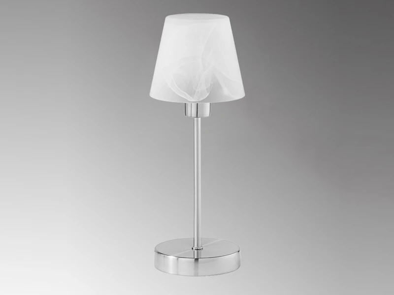 Trio Leuchten Tischleuchte LUIS II, Glasschirm Weiß Sockel Silber - Touchfunktion, Ø12cm 5 Trio Leuchten Tischleuchte LUIS II, Glasschirm Weiß Sockel Silber - Touchfunktion, Ø12cm – Bild 3