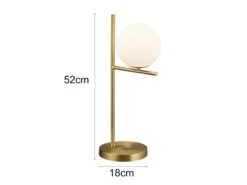 Trio Leuchten Tischleuchte PURE In Messing Matt Mit Glaskugel Opal Weiß, Höhe 52cm 12 Trio Leuchten Tischleuchte PURE In Messing Matt Mit Glaskugel Opal Weiß, Höhe 52cm -Bestes Beleuchtungs Geschäft tischleuchte pure in messing matt mit glaskugel op 3