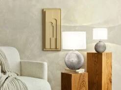 Fischer & Honsel Tischleuchte TOBSE, Keramikfuß Silber & Lampenschirm Leinen Weiß, Höhe 39cm -Bestes Beleuchtungs Geschäft tischleuchte tobse keramikfuss silber lampenschirm 4