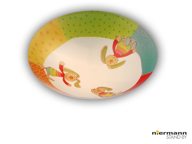 Niermann Tolle LED Deckenleuchte Rainbow Rabbit Motiv Bringt Gute Laune Ins Kinderzimmer 5 Niermann Tolle LED Deckenleuchte Rainbow Rabbit Motiv Bringt Gute Laune Ins Kinderzimmer – Bild 3