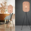 Trio Leuchten Tripod Stehlampe RUNA Korbleuchte Mit Sisal Geflecht Lampenschirm 35cm