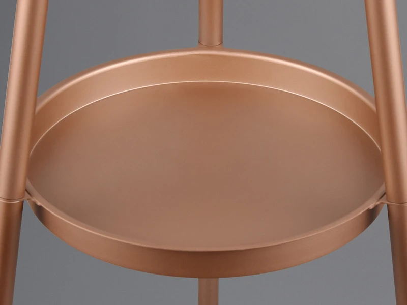 Reality Leuchten Tripod Stehleuchte COLETTE Mit Stoffschirm In Schwarz/Gold & Ablagetisch H 152cm 11 Reality Leuchten Tripod Stehleuchte COLETTE Mit Stoffschirm In Schwarz/Gold & Ablagetisch H 152cm – Bild 9