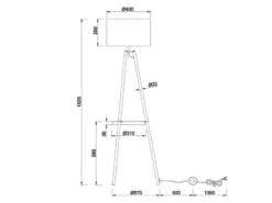 Reality Leuchten Tripod Stehleuchte COLETTE Mit Stoffschirm In Schwarz/Gold & Ablagetisch H 152cm 22 Reality Leuchten Tripod Stehleuchte COLETTE Mit Stoffschirm In Schwarz/Gold & Ablagetisch H 152cm -Bestes Beleuchtungs Geschäft tripod stehleuchte colette mit stoffschirm in schw 9
