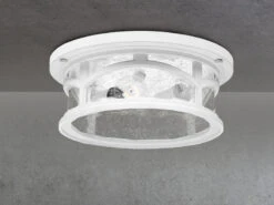 MeineWunschleuchte Ultra Wetter & Salzluft Resistente Außen Deckenleuchte, Weiß Ø33cm -Bestes Beleuchtungs Geschäft ultra wetter salzluft resistente aussen deckenleuc 8