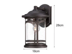 QUOIZEL Ultra Wetter & Salzluft Resistente Außen Laterne MARBLEHEAD, Bronze 28cm -Bestes Beleuchtungs Geschäft ultra wetter salzluft resistente aussen laterne ma 7