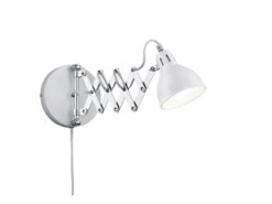 MeineWunschleuchte Verstellbare LED Wandleuchte Mit Scherengelenk Aus Metall In Weiß Matt -Bestes Beleuchtungs Geschäft verstellbare led wandleuchte mit scherengelenk aus 1