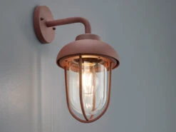 Trio Leuchten Vintage Außenwandleuchte Laterne DUERO In Rostoptik - Fassadenbeleuchtung -Bestes Beleuchtungs Geschäft vintage aussenwandleuchte laterne duero in rostopt 2