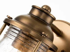 KICHLER Wandlaterne ASHLAND BAY In Messing Für Badezimmer & Wohnraum, Höhe 21cm -Bestes Beleuchtungs Geschäft wandlaterne ashland bay in messing fuer badezimmer 10