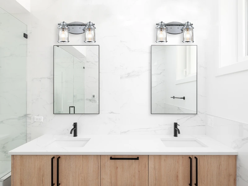 KICHLER Wandleuchte ASHLAND BAY In Chrom Für Badezimmer & Wohnraum, Breite 36cm 6 KICHLER Wandleuchte ASHLAND BAY In Chrom Für Badezimmer & Wohnraum, Breite 36cm – Bild 4