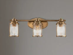 KICHLER Wandleuchte ASHLAND BAY In Messing Für Badezimmer & Wohnraum, Breite 61cm -Bestes Beleuchtungs Geschäft wandleuchte ashland bay in messing fuer badezimmer 13