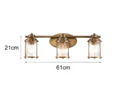 KICHLER Wandleuchte ASHLAND BAY In Messing Für Badezimmer & Wohnraum, Breite 61cm -Bestes Beleuchtungs Geschäft wandleuchte ashland bay in messing fuer badezimmer 19