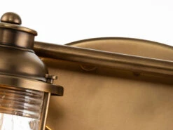 KICHLER Wandleuchte ASHLAND BAY In Messing Für Badezimmer & Wohnraum, Breite 86cm -Bestes Beleuchtungs Geschäft wandleuchte ashland bay in messing fuer badezimmer 6