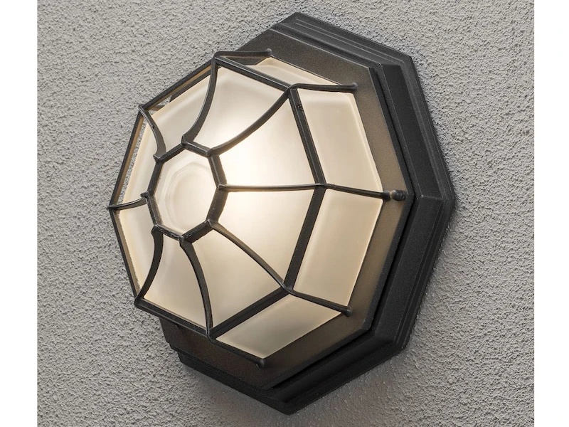Konstsmide Wandleuchte / Deckenlampe Für Außen Schwarz Mit Gefrostetem Acrylglas Ø 27cm 6 Konstsmide Wandleuchte / Deckenlampe Für Außen Schwarz Mit Gefrostetem Acrylglas Ø 27cm – Bild 4