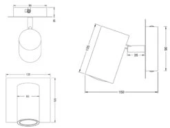 Trio Leuchten Wandleuchte MARLEY Aus Nickel Mattem Metall Mit Schwenkbarem Spot, GU10-Sockel -Bestes Beleuchtungs Geschäft wandleuchte marley aus nickel mattem metall mit sc 4