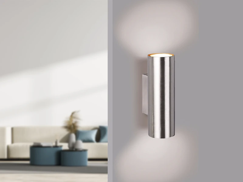 Trio Leuchten Wandleuchte MARLEY Up And Down Höhe 18 Cm Metall Silber 5 Trio Leuchten Wandleuchte MARLEY Up And Down Höhe 18 Cm Metall Silber – Bild 3