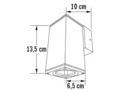 Konstsmide Wandleuchte MONZA Anthrazit, GU10-Sockel, H: 13,5 Cm, IP44 -Bestes Beleuchtungs Geschäft wandleuchte monza anthrazit gu10 sockel h 135 cm i 3