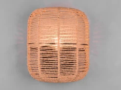 Trio Leuchten Wandleuchte RUNA Korbleuchte Mit Sisal Geflecht Lampenschirm Höhe 27,5cm -Bestes Beleuchtungs Geschäft wandleuchte runa korbleuchte mit sisal geflecht la 2