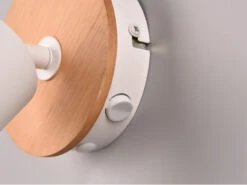 Trio Leuchten Wandstrahler ARUNI Korpus Und Lampenschirm Naturholz & Metall Weiß, 13cm -Bestes Beleuchtungs Geschäft wandstrahler aruni korpus und lampenschirm naturho 6