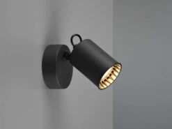 Trio Leuchten Wandstrahler PAGO Metallschirm Schwarz - 1 Spot Schwenkbar - Ø 6cm -Bestes Beleuchtungs Geschäft wandstrahler pago metallschirm schwarz 1 spot schw 2
