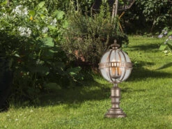 KICHLER Wegeleuchte HALLERON Im Jugendstil Mit Glaskugel, Bronze Höhe 70cm 14 KICHLER Wegeleuchte HALLERON Im Jugendstil Mit Glaskugel, Bronze Höhe 70cm -Bestes Beleuchtungs Geschäft wegeleuchte halleron im jugendstil mit glaskugel b 4