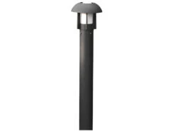 Konstsmide Wegeleuchte / Pollerleuchte HEIMDAL, Höhe 102 Cm, Alu Schwarz / Glas Opal, E27