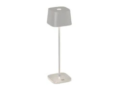 Konstsmide Wiederaufladbare LED Outdoor Akku Tischleuchte CAPRI Dimmbar In Weiß, Höhe 36cm -Bestes Beleuchtungs Geschäft wiederaufladbare led outdoor akku tischleuchte cap 10