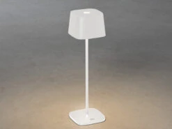 Konstsmide Wiederaufladbare LED Outdoor Akku Tischleuchte CAPRI Dimmbar In Weiß, Höhe 36cm -Bestes Beleuchtungs Geschäft wiederaufladbare led outdoor akku tischleuchte cap 11