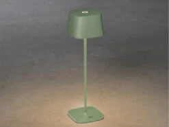 Konstsmide Wiederaufladbare LED Outdoor Akku Tischleuchte CAPRI Dimmbar Grün, Höhe 36cm -Bestes Beleuchtungs Geschäft wiederaufladbare led outdoor akku tischleuchte cap 2