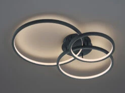 Trio Leuchten WIZ LED Deckenleuchte AARON Anthrazit 79 Cm Lang Mit Fernbedienung